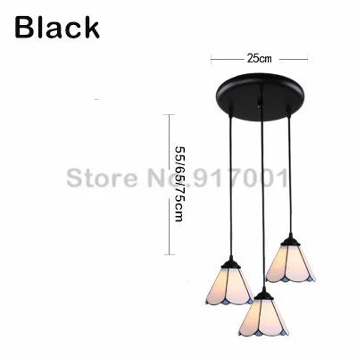 3 Heads Colorful Glass LED Pendant Lamps Light,Bedroom Suspension Hanging Ceiling Lamp