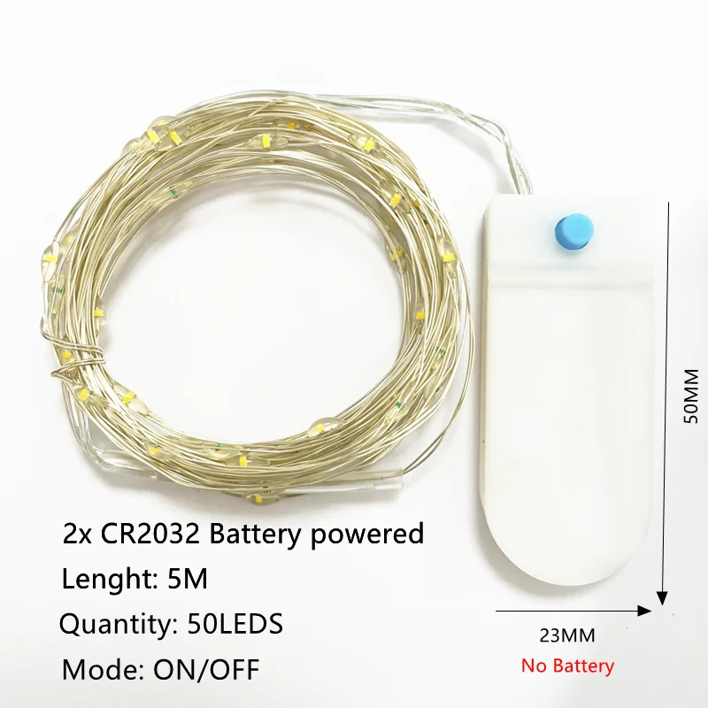 guirlande lumineuse à led en fil de cuivre pour célébrations et décorations