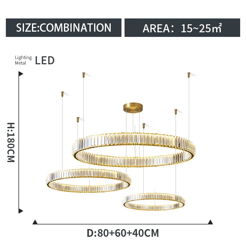 lustre moderne en cristal design haut de gamme élégant et raffiné