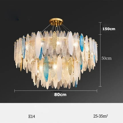 lustre led art déco en fer et verre design élégant pour éclairage moderne