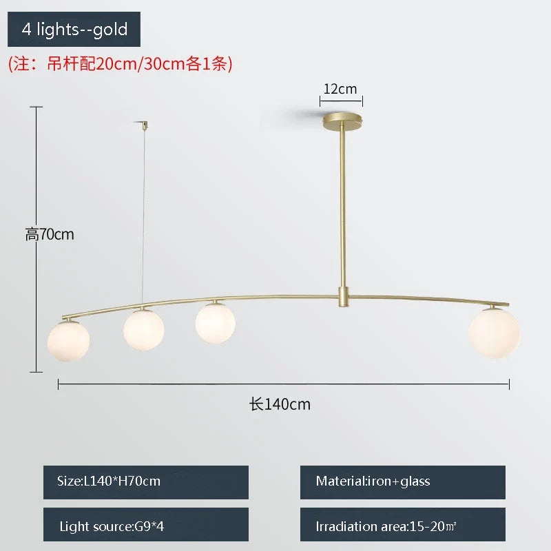 suspension moderne en métal et verre pour intérieur