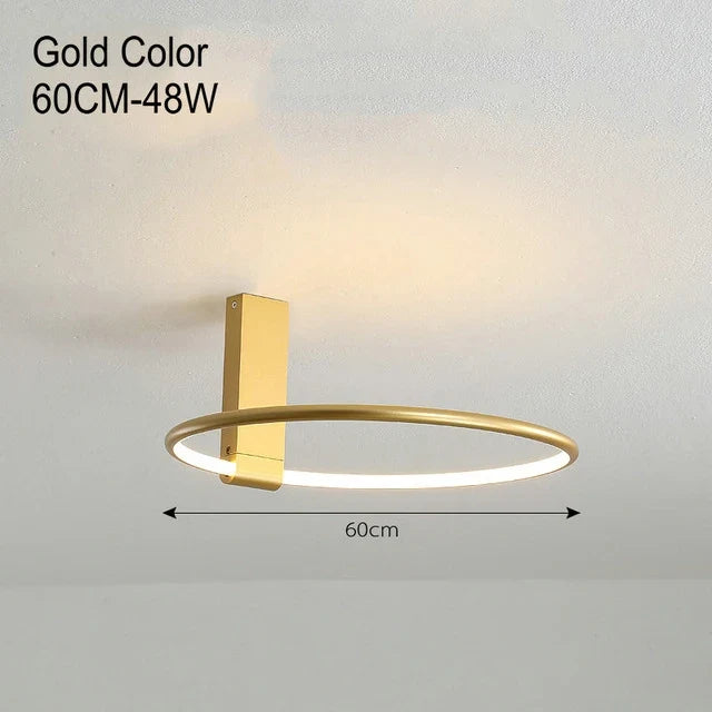 plafonnier rond led design scandinave en métal et aluminium décoratif