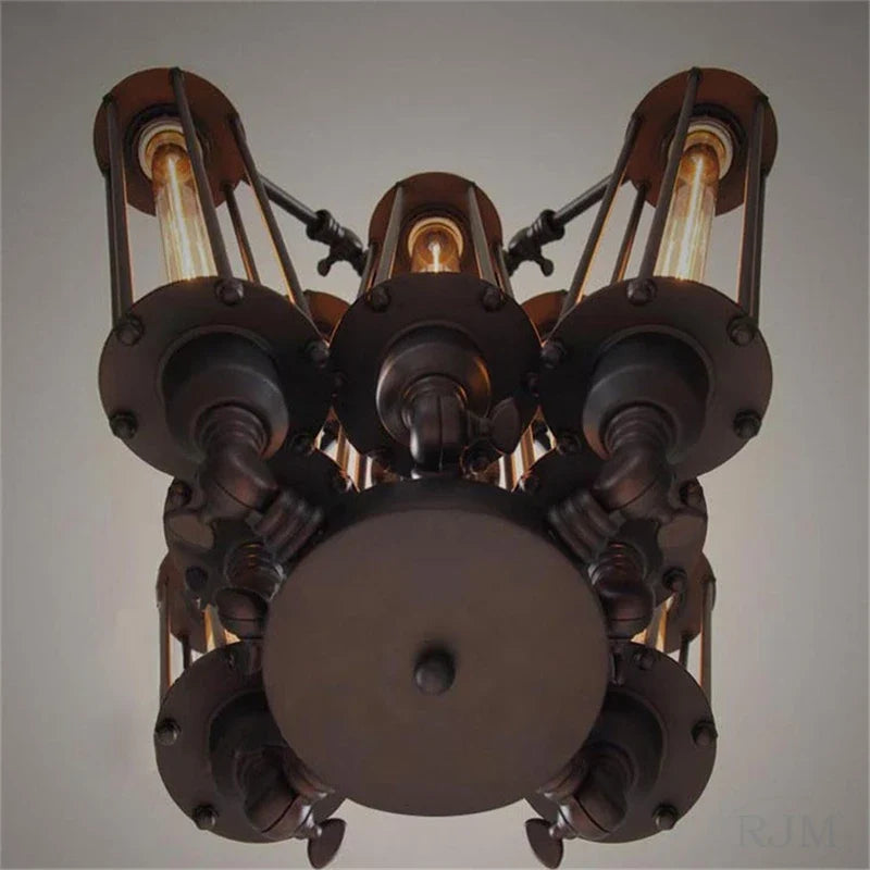 suspension vintage industrielle avec ampoule edison pour restaurant