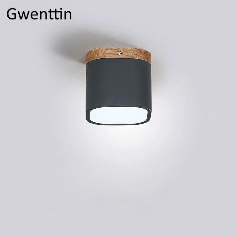 plafonnier moderne en bois et fer design nordique pour intérieur décoratif