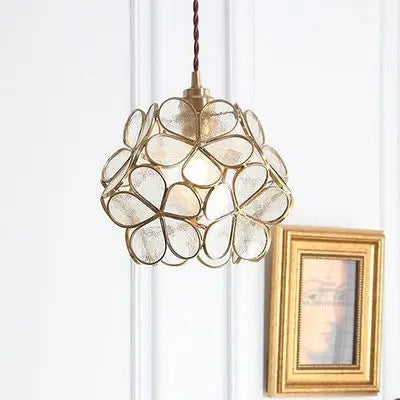 lampe en verre nordique ins chaude avec cuivre