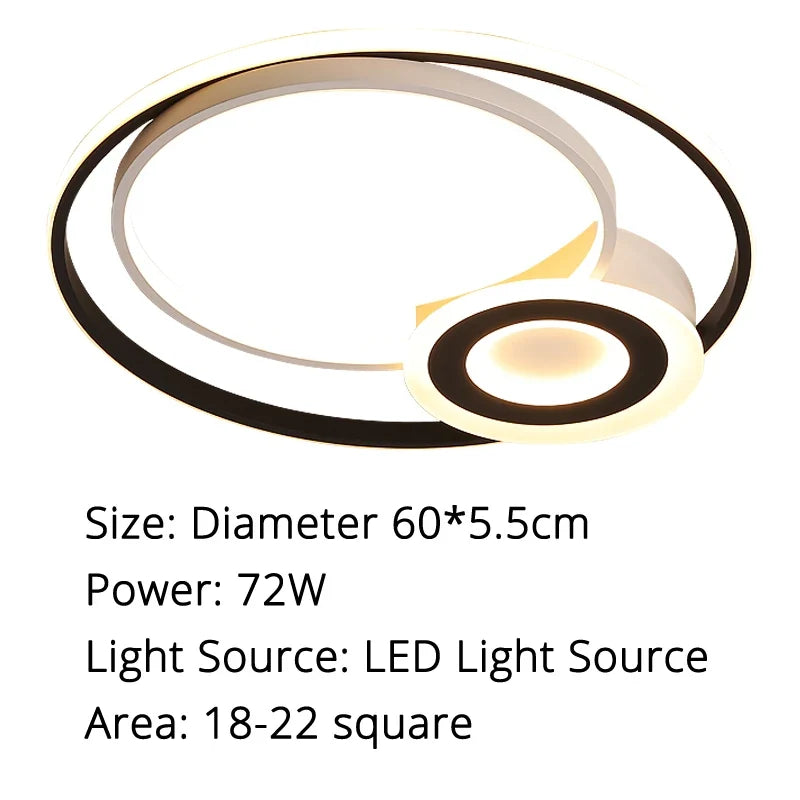 plafonnier led rond design moderne pour un éclairage intérieur décoratif