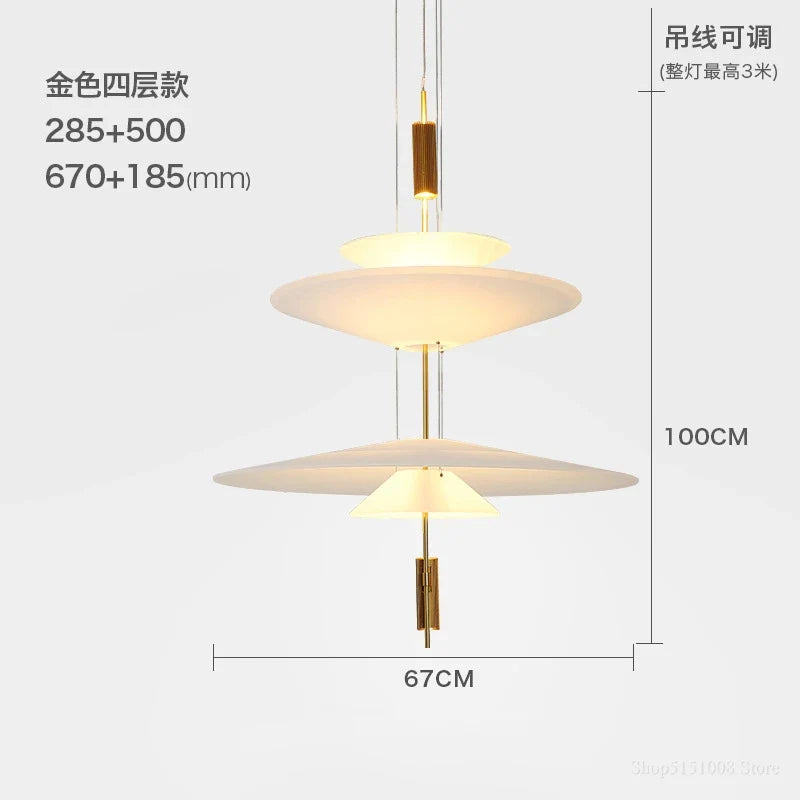 lustre moderne de flamant rose led pour décoration loft