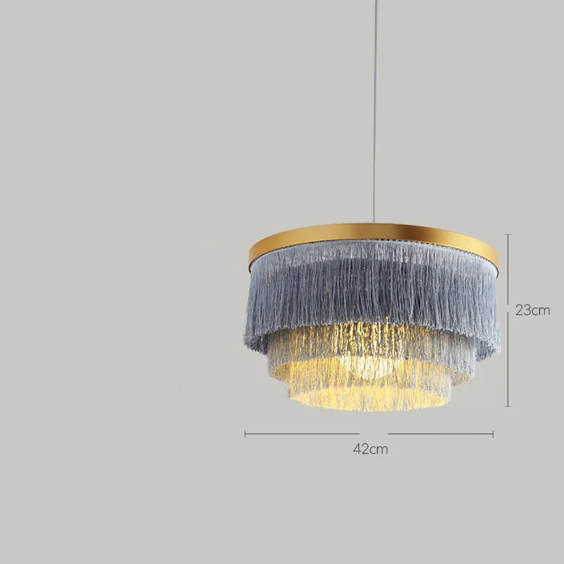 lustre romantique en fil de coton pour décoration intérieure