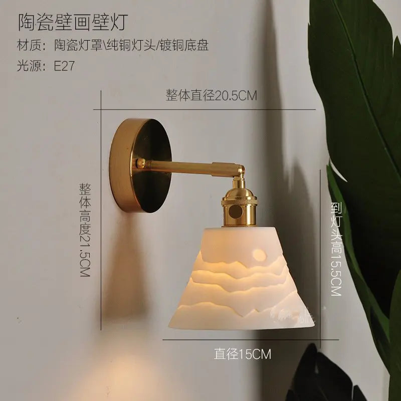 suspension moderne en céramique double ombre pour décoration intérieure