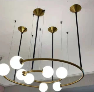 suspension en verre design nordique pour intérieur créatif