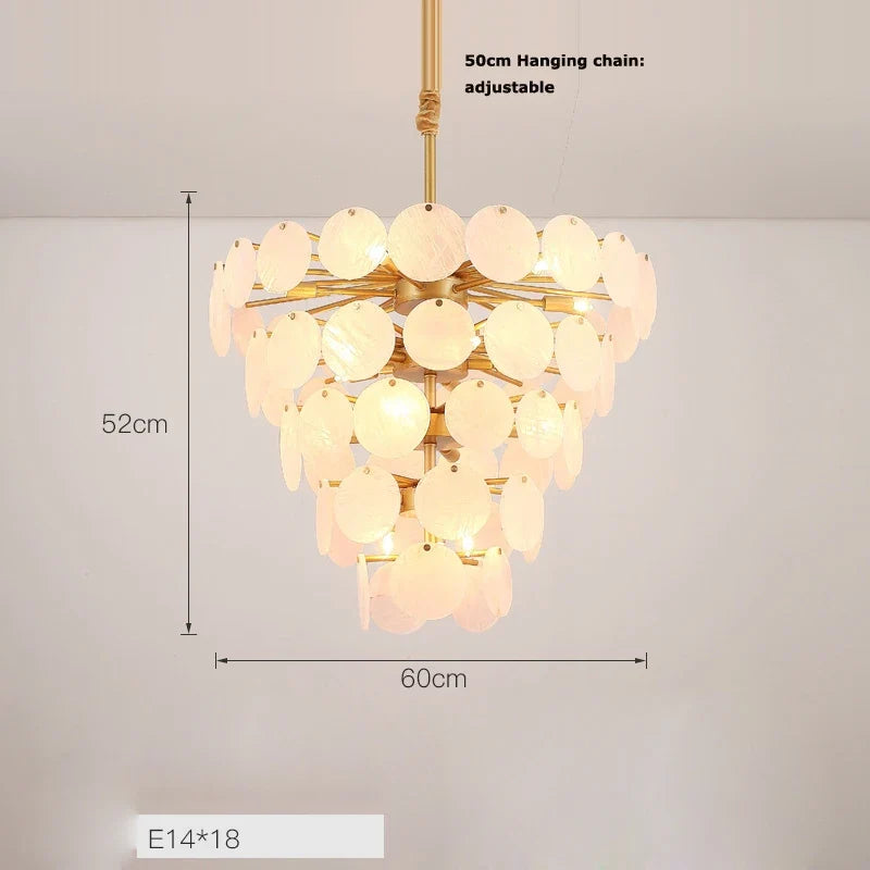 lustre design moderne en agate colorée pour intérieur