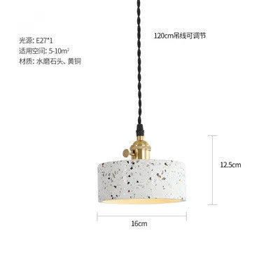 suspension industrielle en ciment pour table et bar