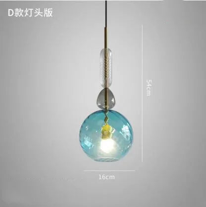 suspension en verre moderne pour décoration intérieure élégante
