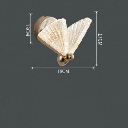 lampe à poser papillon design moderne veilleuse créative luminaire luxe
