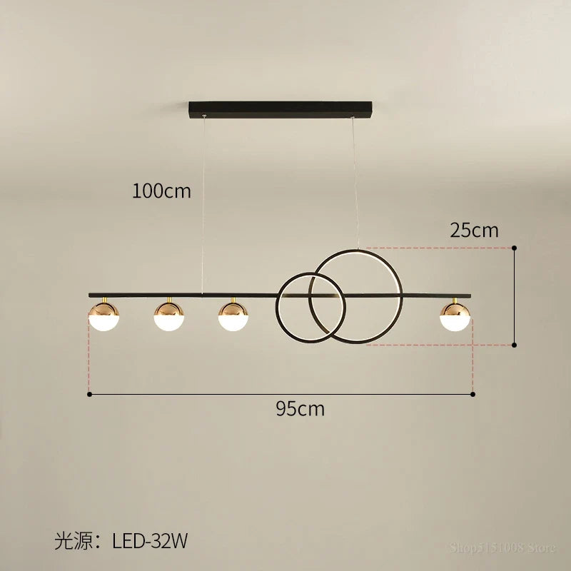 lustre de luxe nordique lumière led moderne créatif