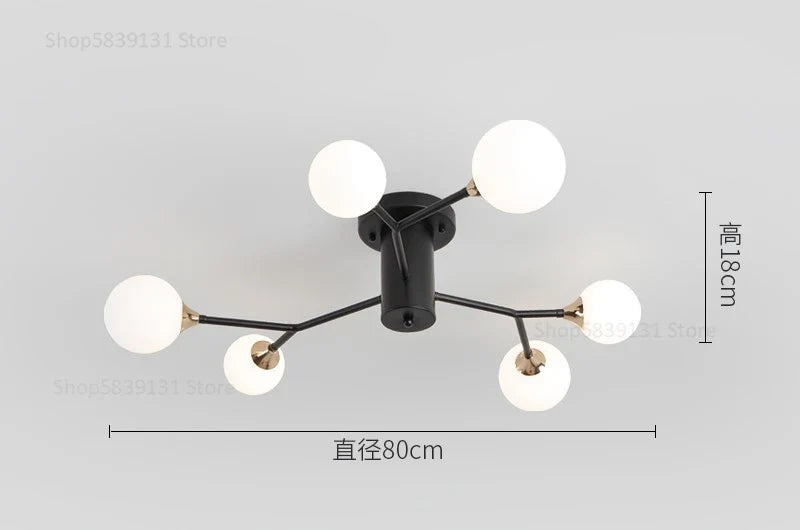 plafonniers modernes simples décoration nordique luminaire créatif