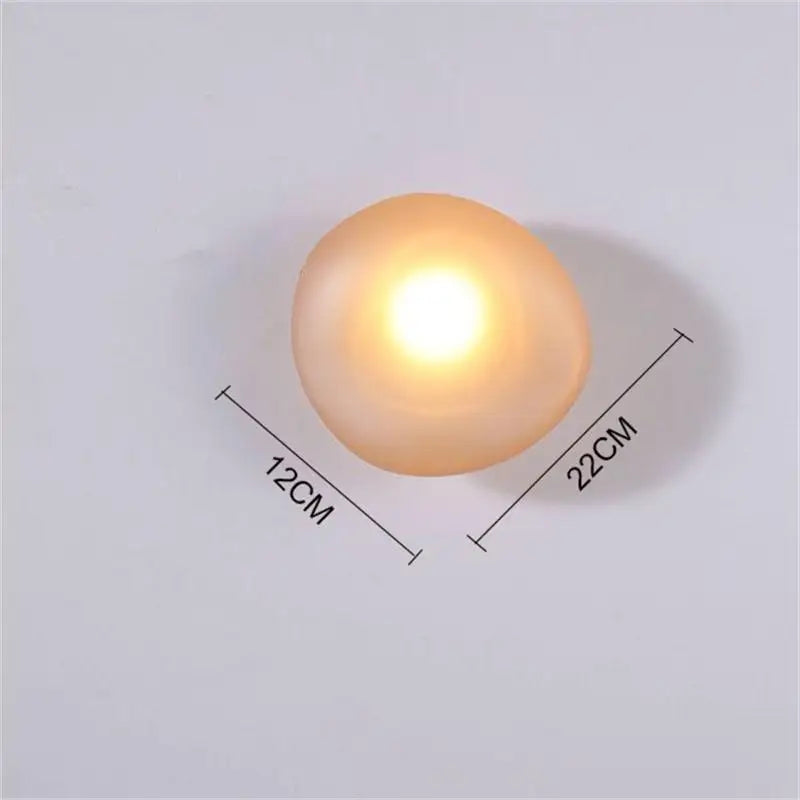 applique murale led galets verre moderne déco intérieur hotel couloir plafonnier éclairage