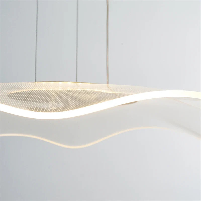 lampe led simple moderne lustre nordique feuille de lotus gradation