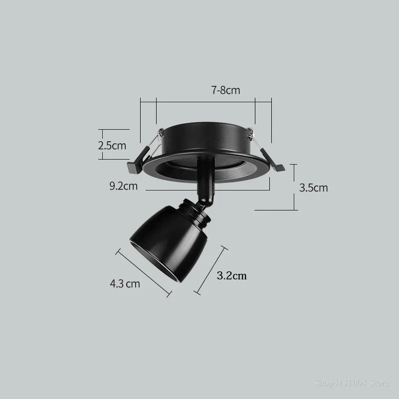 plafonnier led moderne à angle réglable pour cuisine