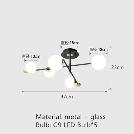 lustres led minimalistes pour éclairage intérieur moderne