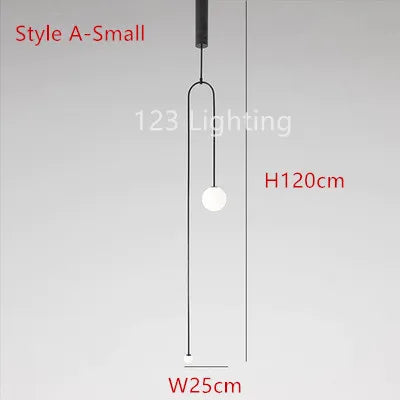 suspension moderne en métal noir pour intérieur contemporain