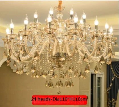 lustre en cristal lumineux pour décoration moderne élégante