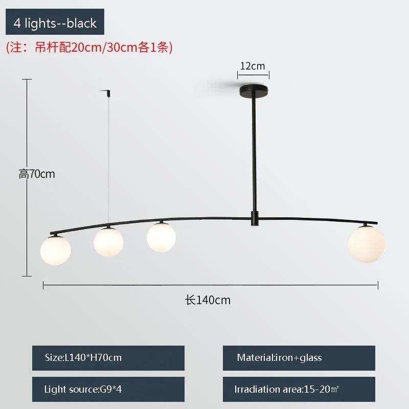 suspension moderne en métal et verre pour intérieur