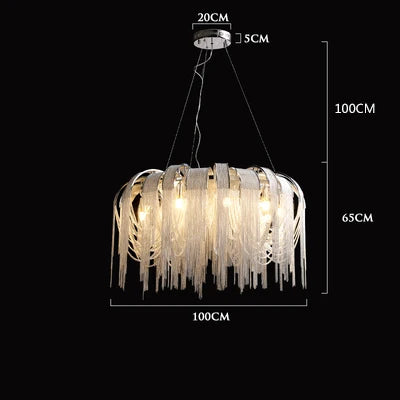 lustre moderne léger créatif pour espaces contemporains