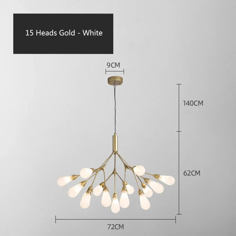 lustre luciole design post-moderne pour intérieur élégant et créatif