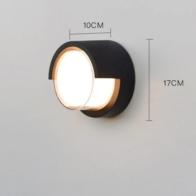 Éclairage mural extérieur moderne étanche IP54 porche balcon terrasse lampe applique jardin en aluminium décor à la maison applique murale lampe