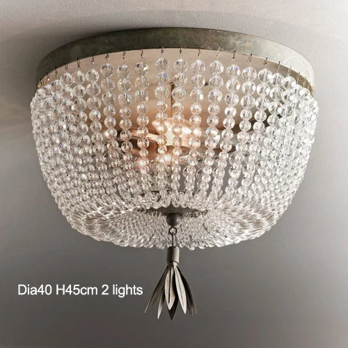 suspension vintage en cristal style industriel pour intérieur élégant