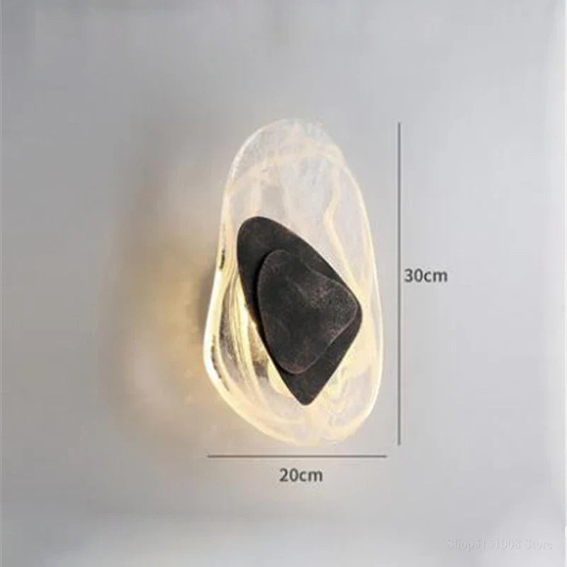 applique murale led en cristal nordique pour divers espaces