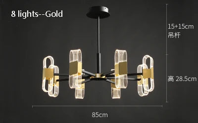 lustre de luxe design pour un éclairage nordique élégant