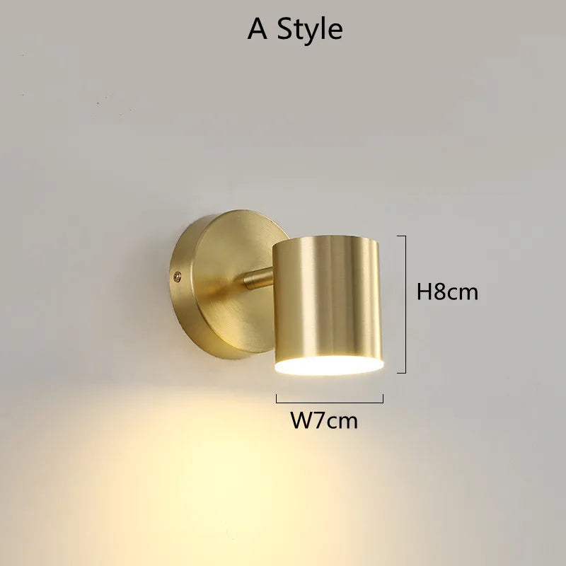 applique murale moderne à led avec interrupteur pour miroir décoratif