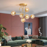 lustre en verre design pour un éclairage élégant intérieur
