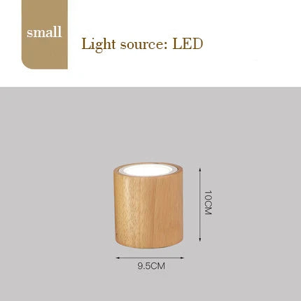 plafonnier moderne à leds design bois rond carré décoration intérieure