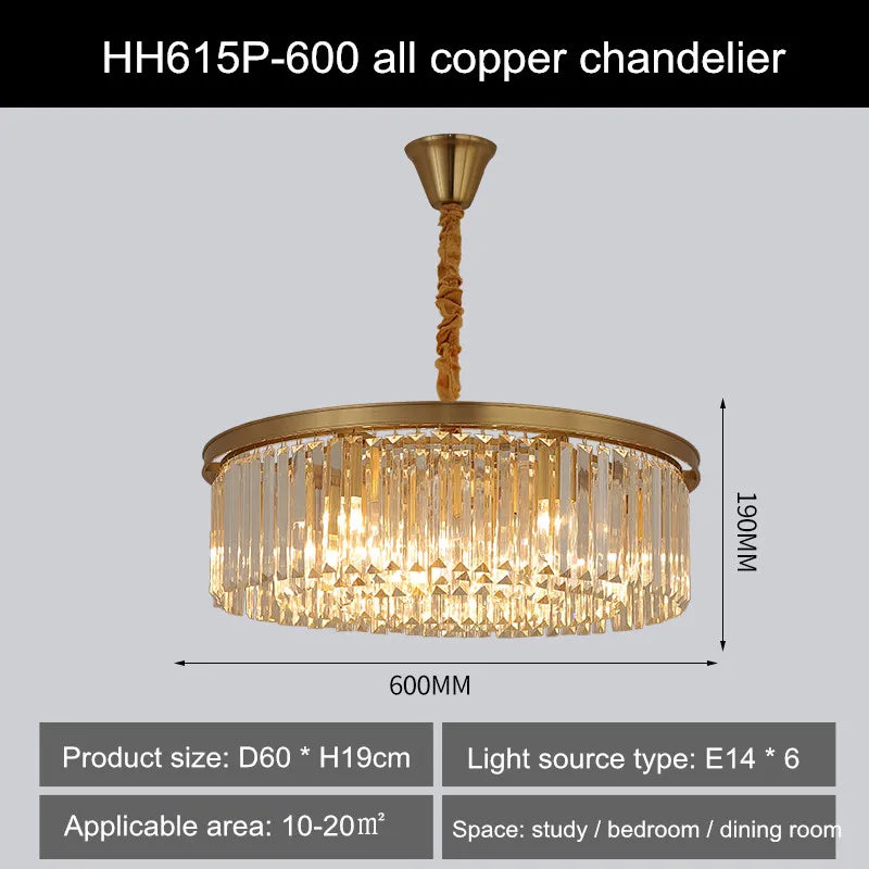 lampe à double usage en cristal pour décor moderne