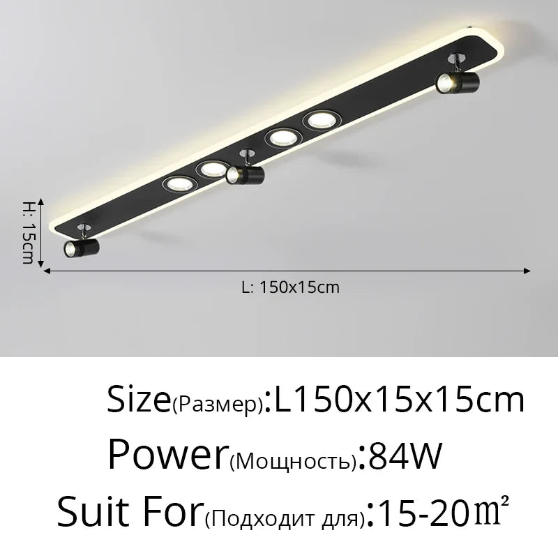 Plafonnier Acrylique LED à spots