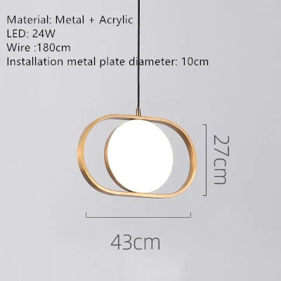 suspension led rotative design pour café bar restaurant et hall