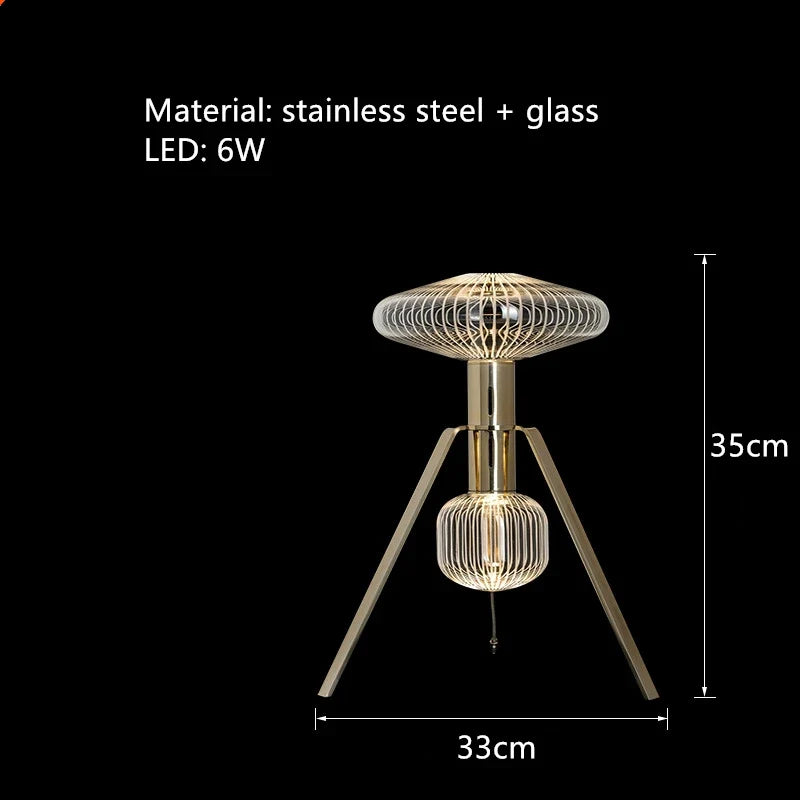 suspension postmoderne en verre transparent pour espaces modernes