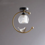 plafonnier led nordique simple en cristal éclairage moderne décoratif