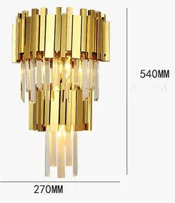 applique murale moderne led en cristal design élégant pour intérieur