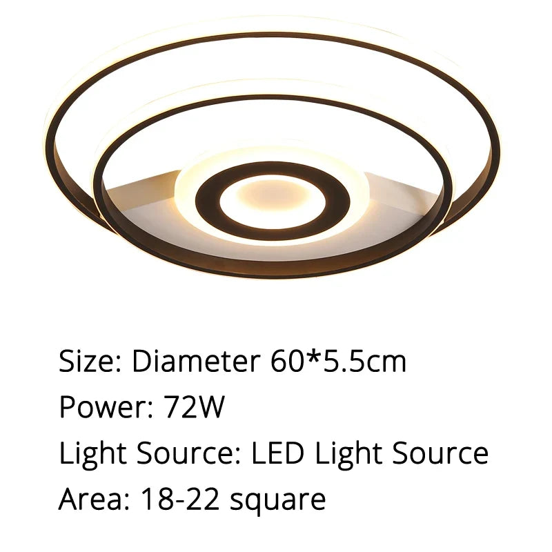 plafonnier led rond design moderne pour un éclairage intérieur décoratif