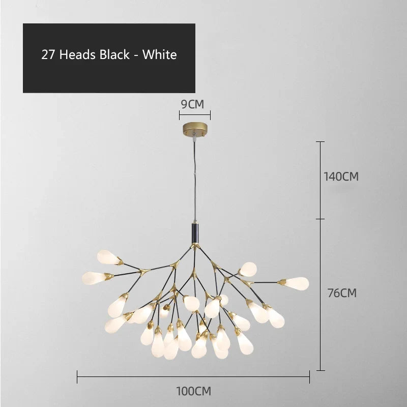 lustre luciole design post-moderne pour intérieur élégant et créatif