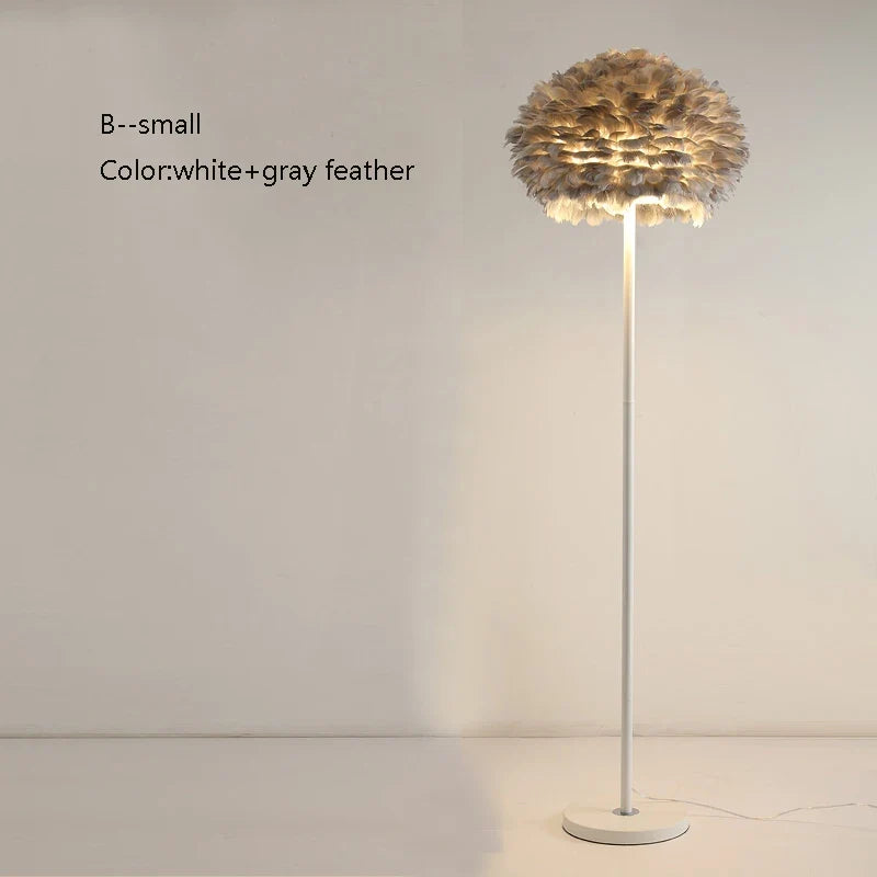 lampadaire créatif plumes pour mariage et célébration