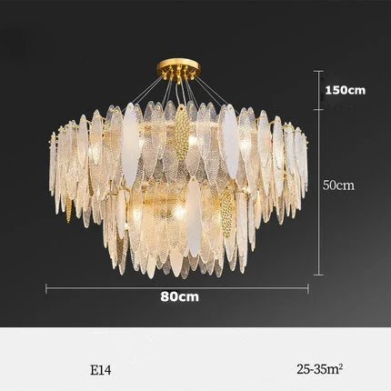 lustre led art déco en fer et verre design élégant pour éclairage moderne