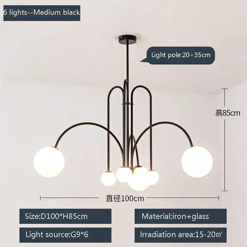 suspension moderne design postmoderne pour intérieur élégant