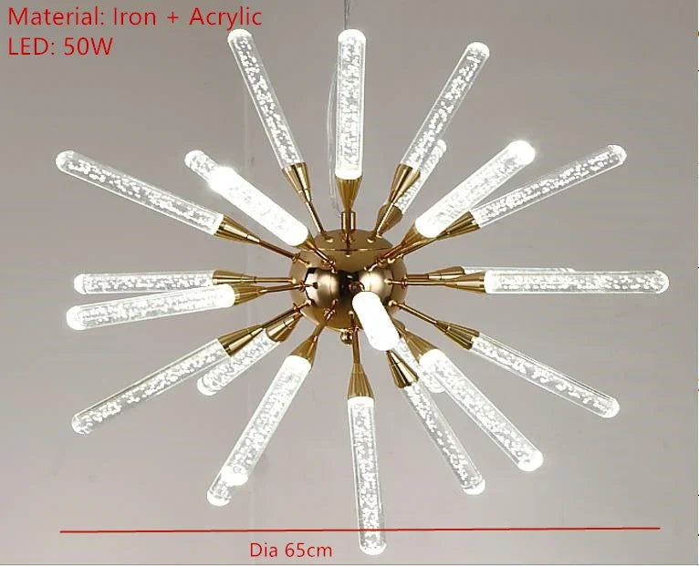 lustres modernes en cristal pour décoration romantique intérieure