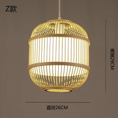 lustre en bambou style zen pour ambiance relaxante