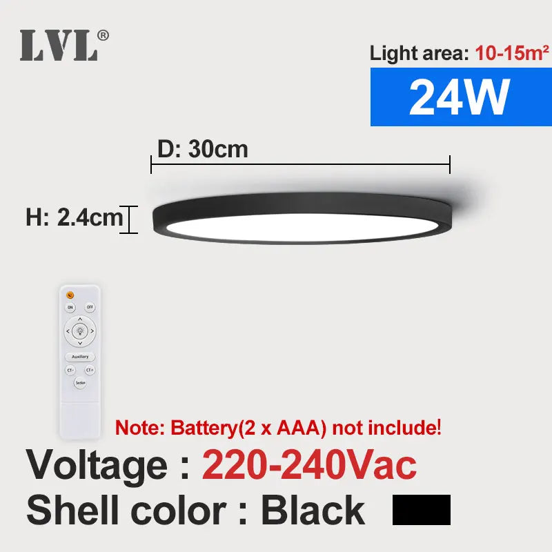 plafonnier led moderne télécommandé à intensité variable